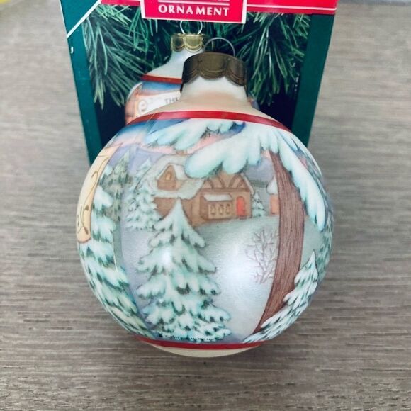 Hallmark Vintage The Gift Bringers Christkindl Christmas Ball Ornament - Picture 4 of 5
